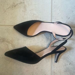 Jcrew suede kitten heels
